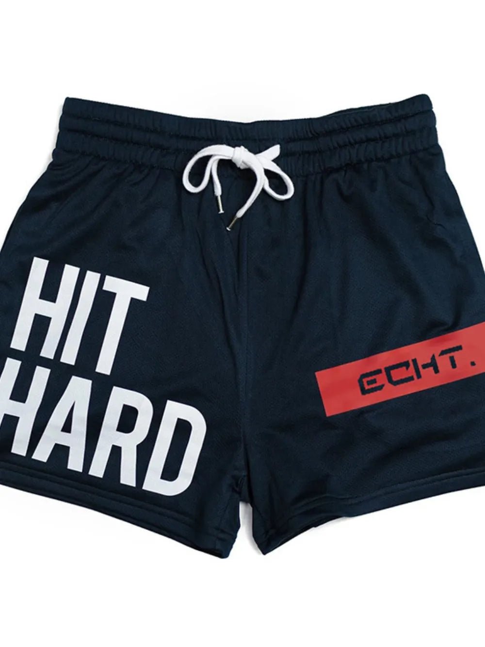 Men’s Hit Hard Graphic Drawstring Breathable Active Shorts - My Wear Clothing Co