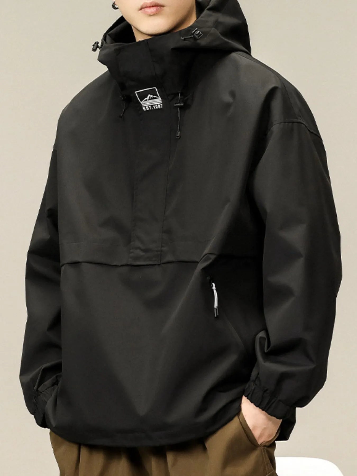 Men's Hooded Zip - Up Jacket (M–3XL) – Oversized Comfort, Urban Cool - My Wear Clothing Co