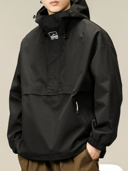 Men's Hooded Zip - Up Jacket (M–3XL) – Oversized Comfort, Urban Cool - My Wear Clothing Co