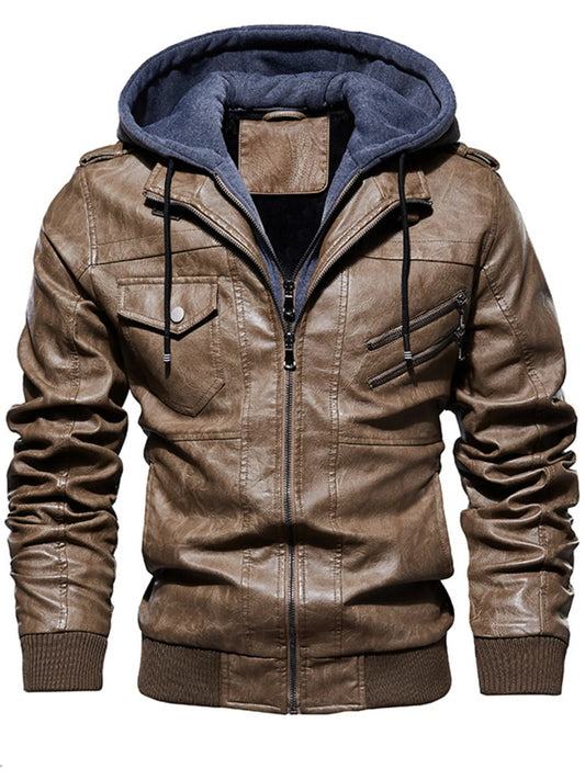 Men's Hooded Zip - Up Jacket (M–5XL) – Thick Comfort, Street - Ready Style - My Wear Clothing Co