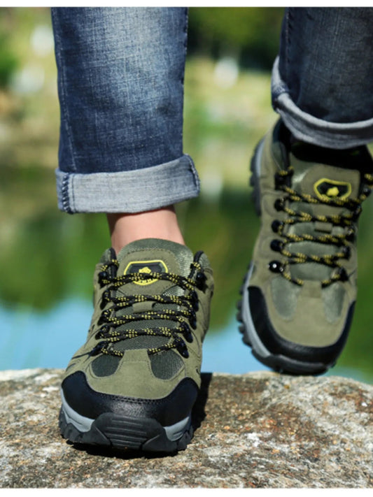 Men's Lace - Up Hiking Athletic Shoes – My Wea - My Wear Clothing Co