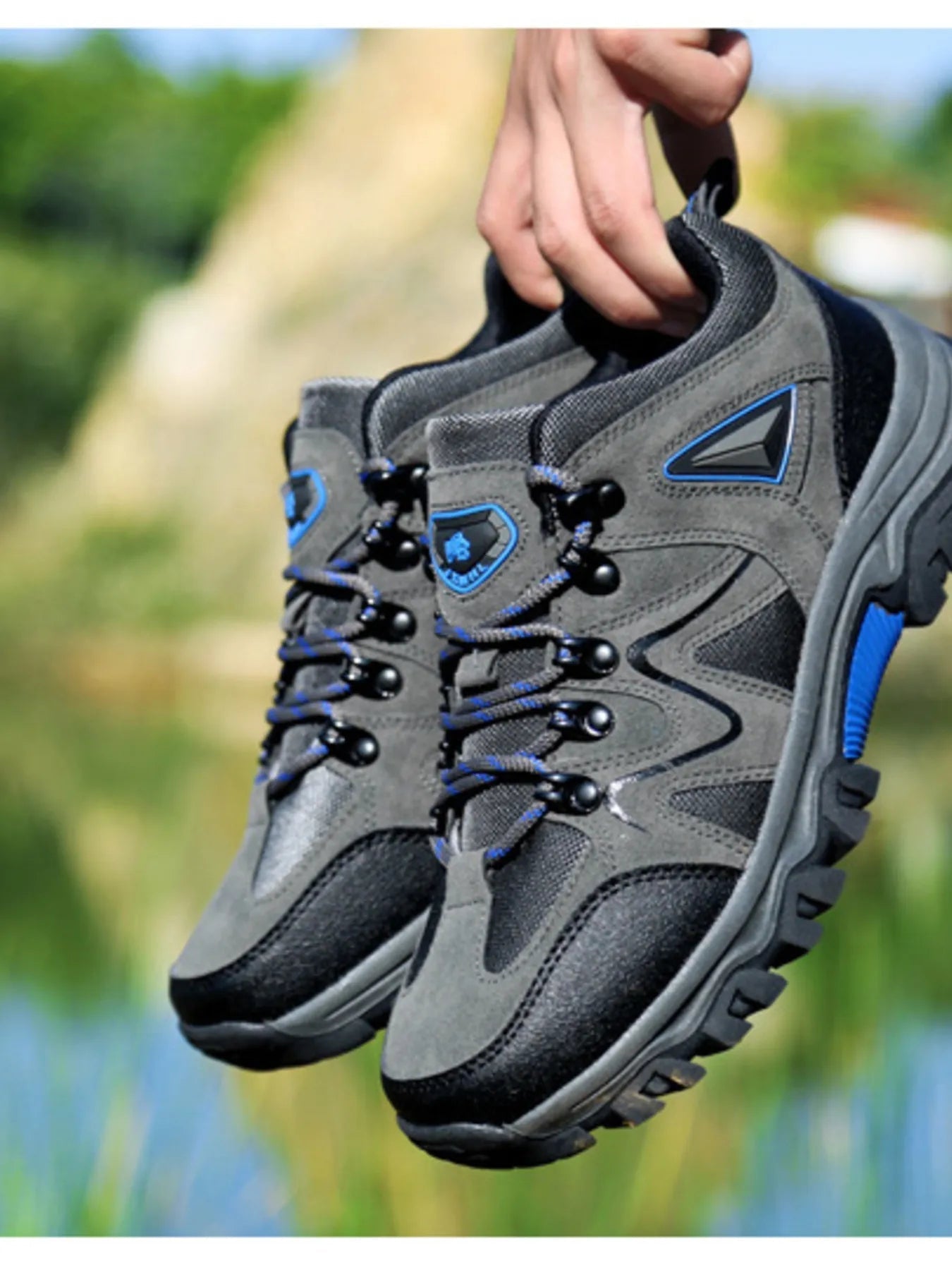 Men's Lace - Up Hiking Athletic Shoes – My Wea - My Wear Clothing Co