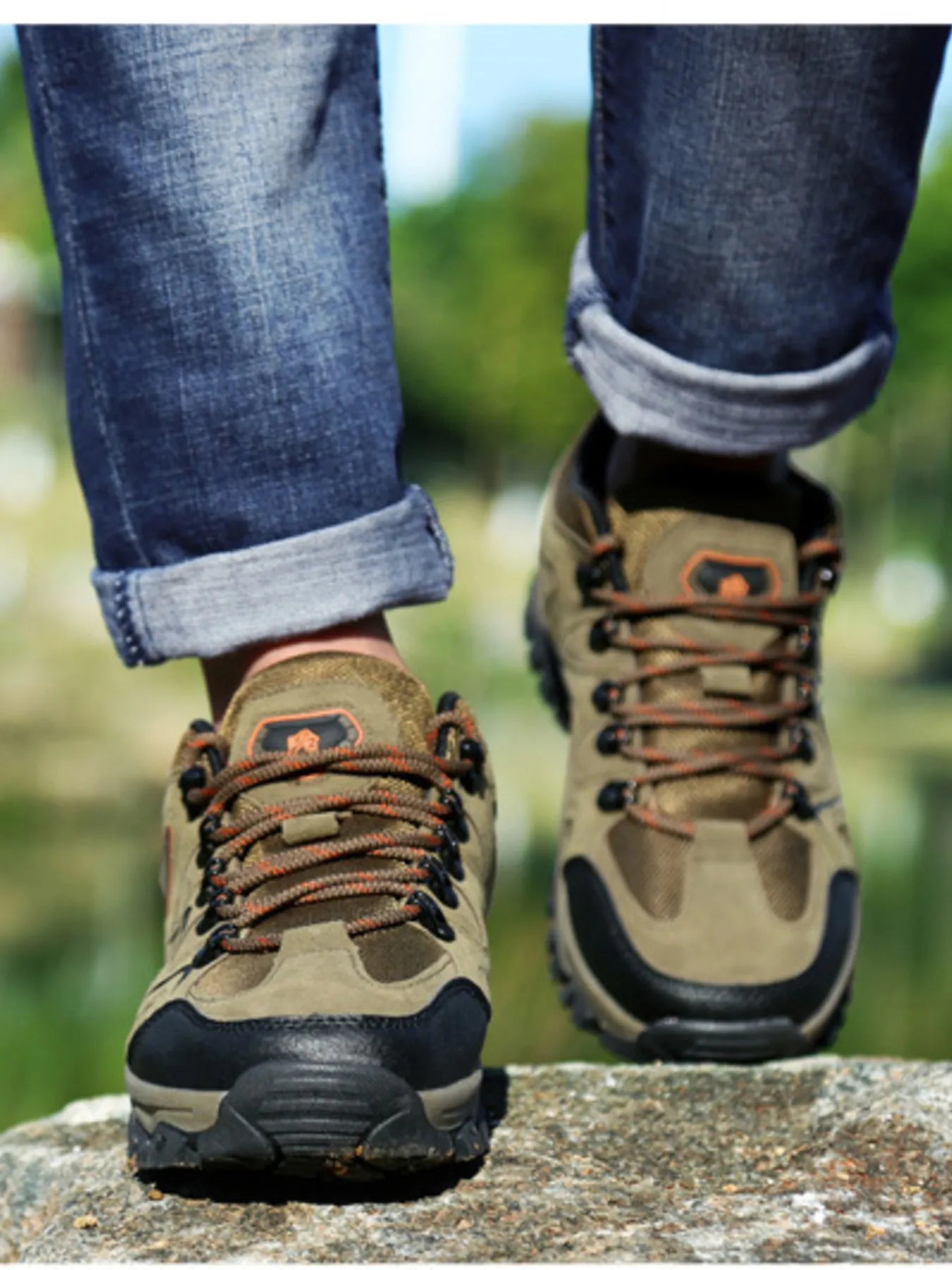 Men's Lace - Up Hiking Athletic Shoes – My Wea - My Wear Clothing Co