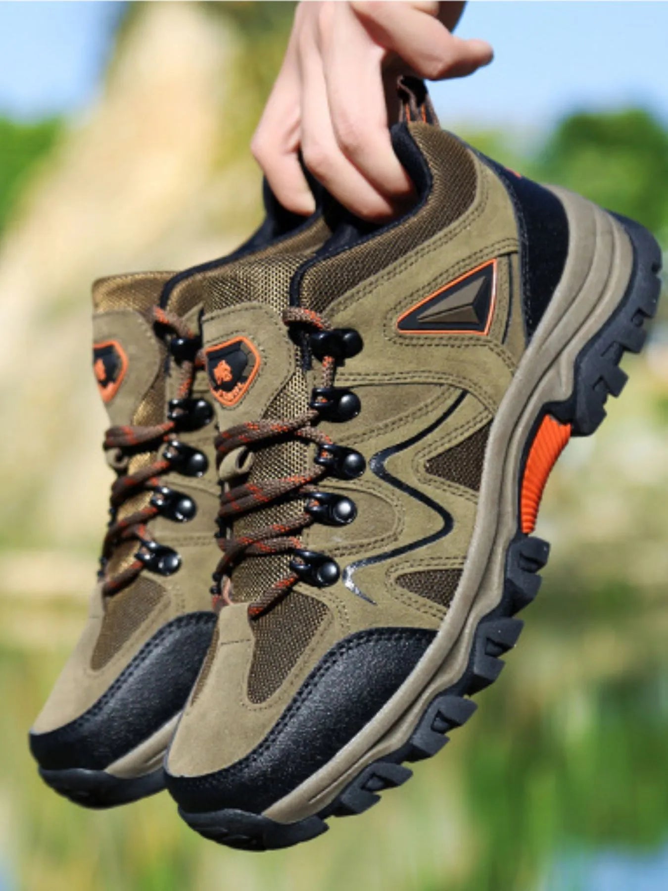 Men's Lace - Up Hiking Athletic Shoes – My Wea - My Wear Clothing Co