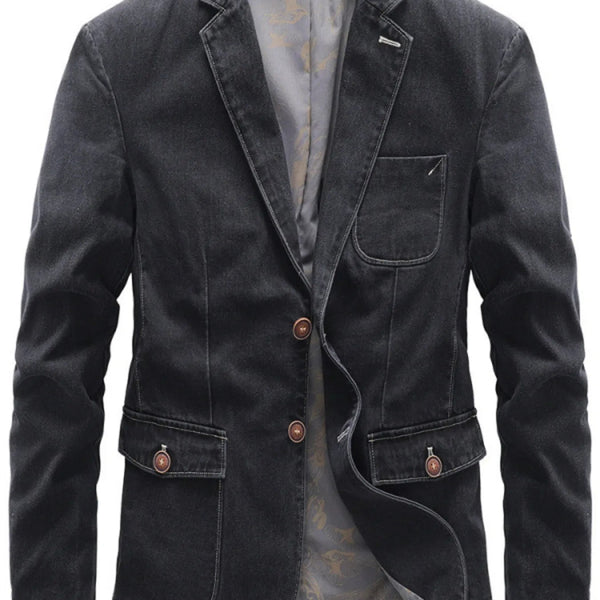 Men's Lapel Collar Blazer (S–4XL) – Classic Cut, Inclusive Fit - My Wear Clothing Co