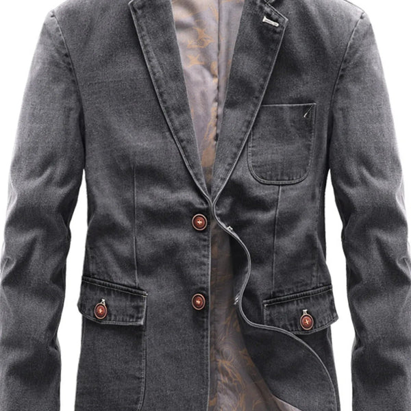 Men's Lapel Collar Blazer (S–4XL) – Classic Cut, Inclusive Fit - My Wear Clothing Co