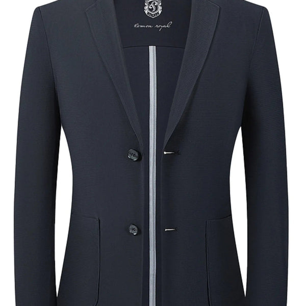 Men's Lapel Collar Blazer – Sleek Stretch, Everyday Polish - My Wear Clothing Co