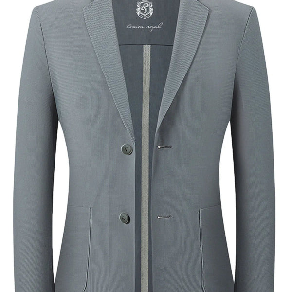 Men's Lapel Collar Blazer – Sleek Stretch, Everyday Polish - My Wear Clothing Co