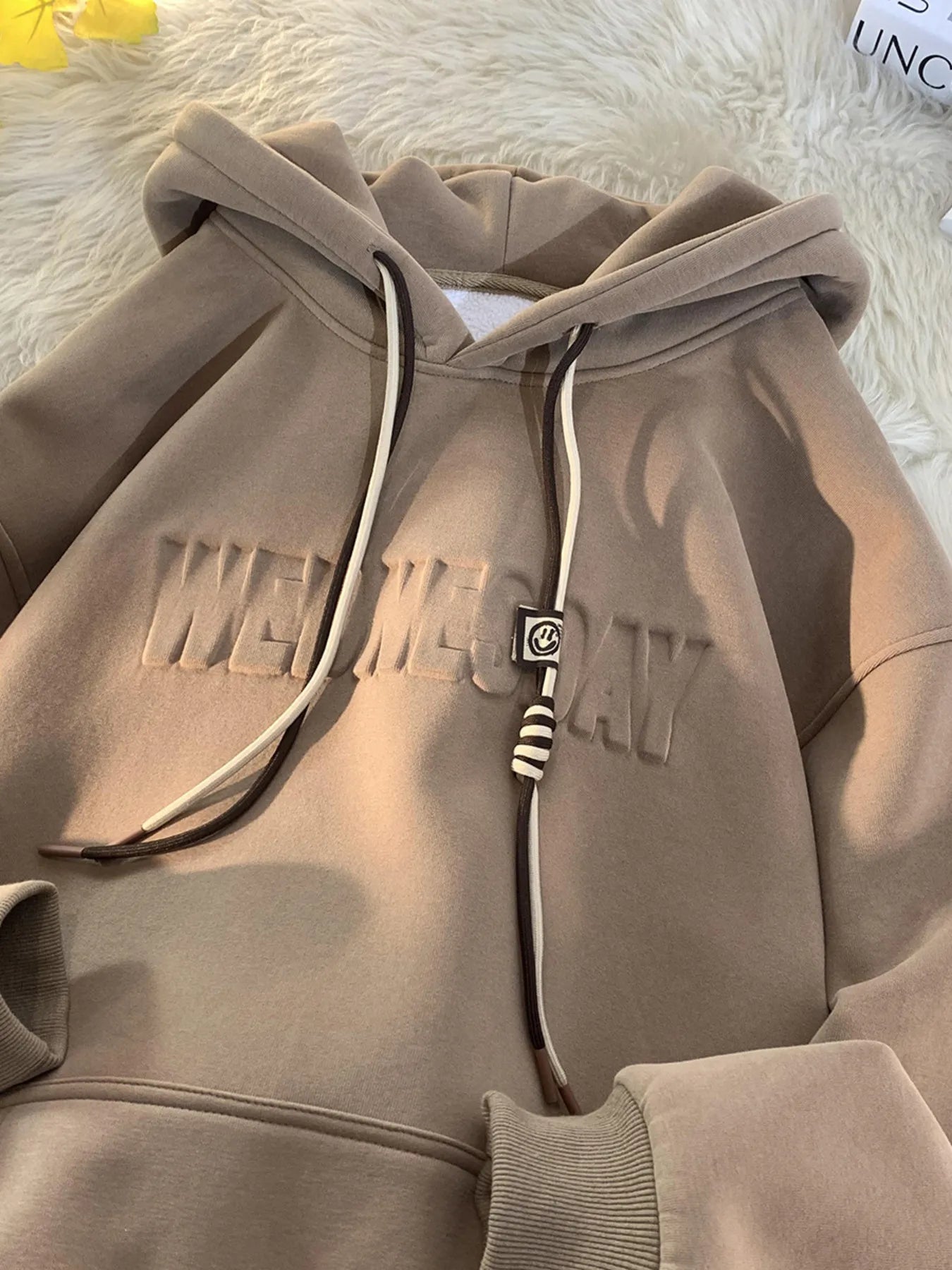 Men's Letter Drawstring Long Sleeve Hoodie – My Wear - My Wear Clothing Co