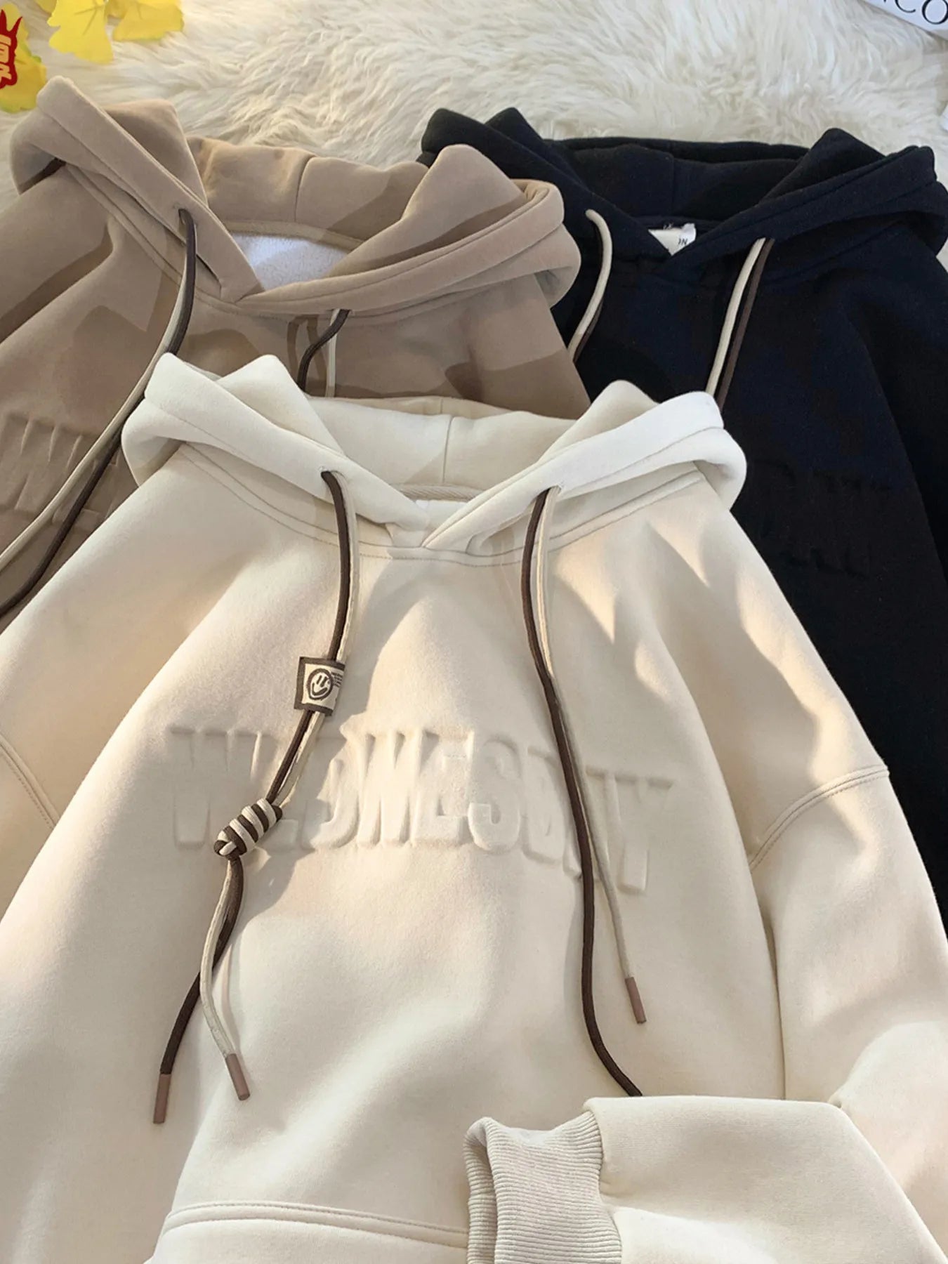 Men's Letter Drawstring Long Sleeve Hoodie – My Wear - My Wear Clothing Co