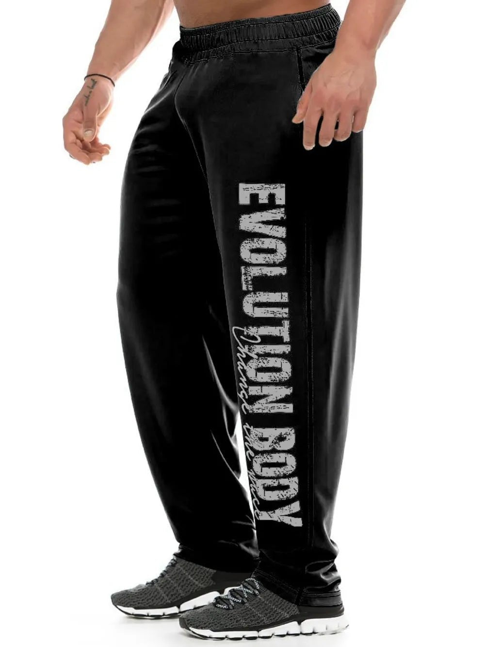 Men's Letter Elastic Waist Active Pants - My Wear Clothing Co