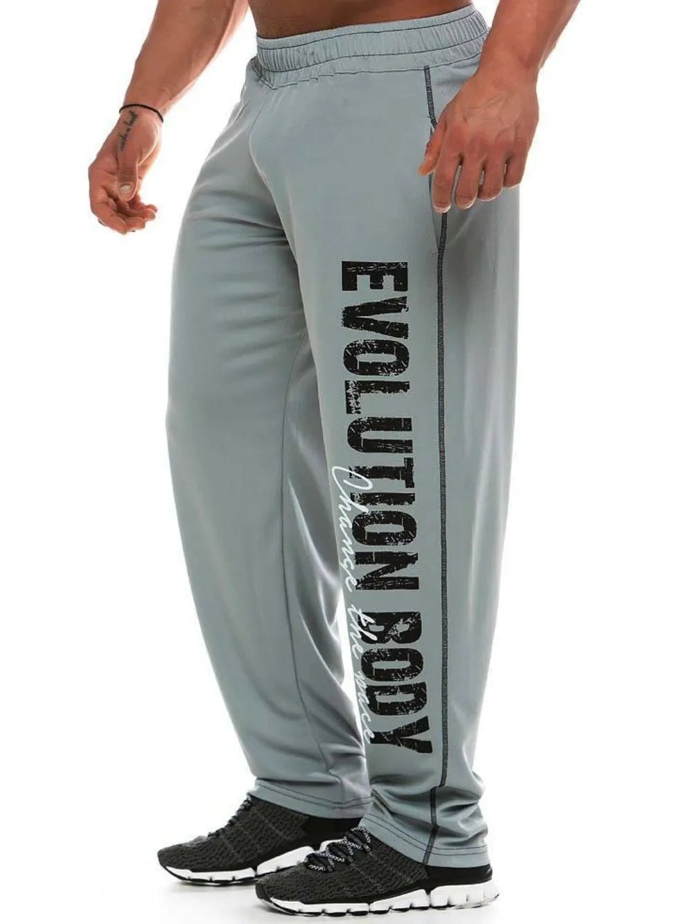 Men's Letter Elastic Waist Active Pants - My Wear Clothing Co