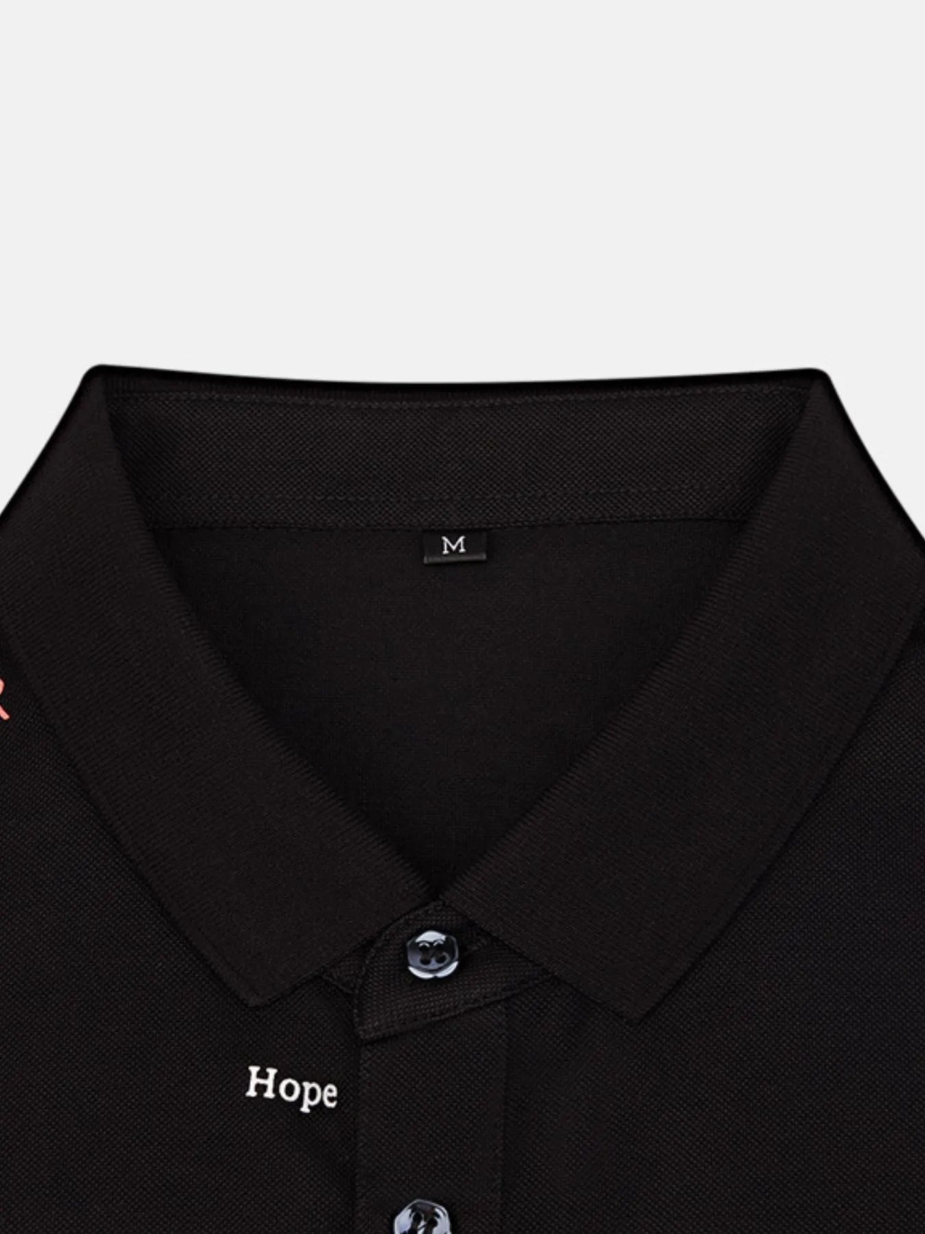Men's Letter Embroidered Collared Neck Polo - My Wear Clothing Co