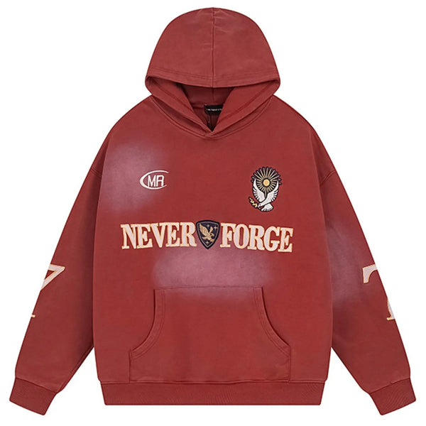 Men's Letter Kangaroo Pocket Hoodie - My Wear Clothing Co