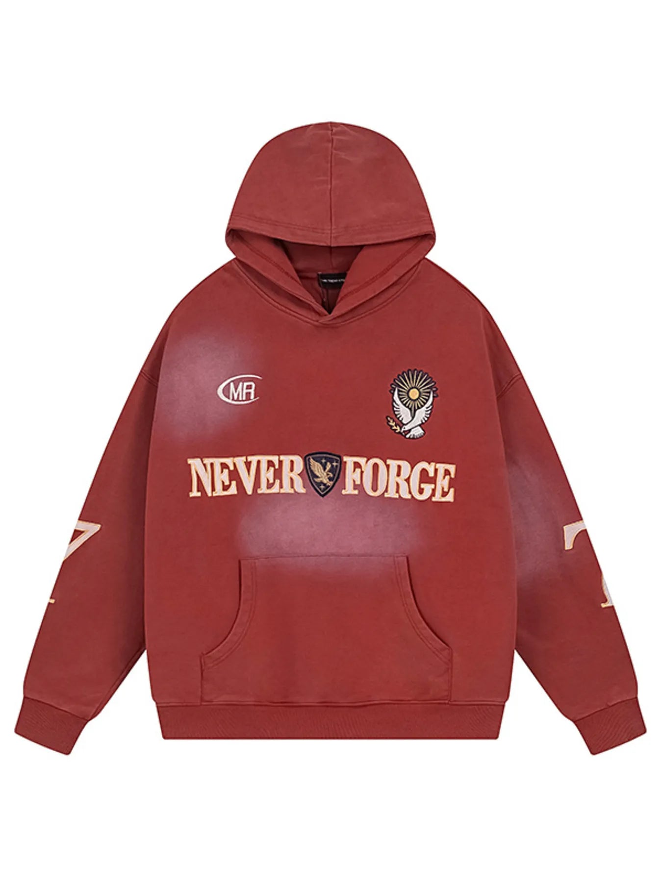 Men's Letter Kangaroo Pocket Hoodie - My Wear Clothing Co