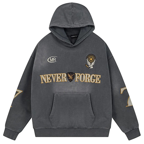 Men's Letter Kangaroo Pocket Hoodie - My Wear Clothing Co