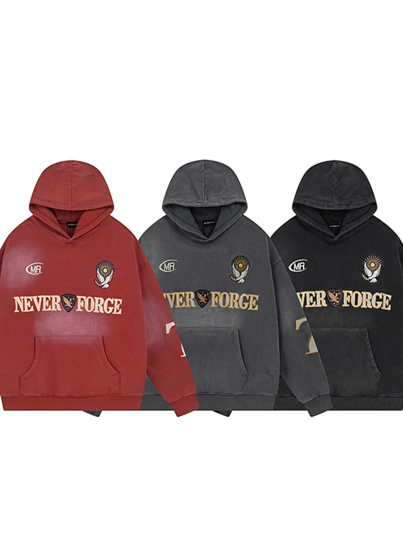 Men's Letter Kangaroo Pocket Hoodie - My Wear Clothing Co