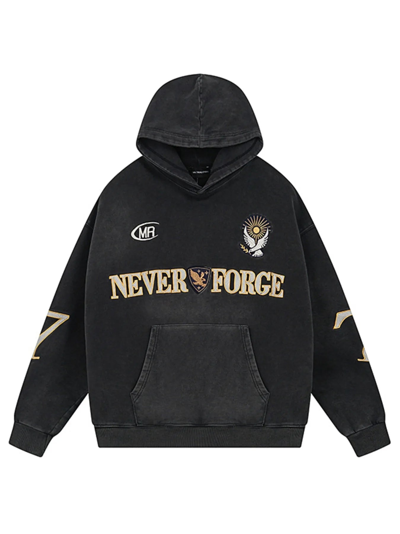 Men's Letter Kangaroo Pocket Hoodie - My Wear Clothing Co