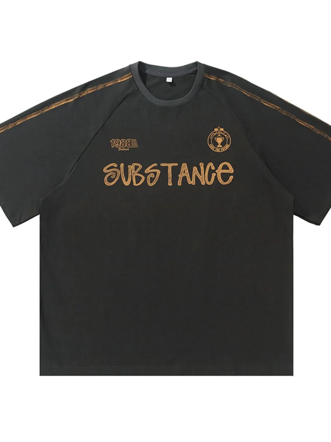 Men's Letter Round Neck Half Sleeve T-Shirt - My Wear Clothing Co