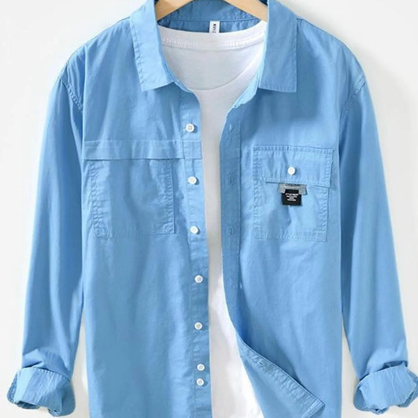 Men's Long Sleeve Button - Up Shirt – 100% Cotton - My Wear Clothing Co