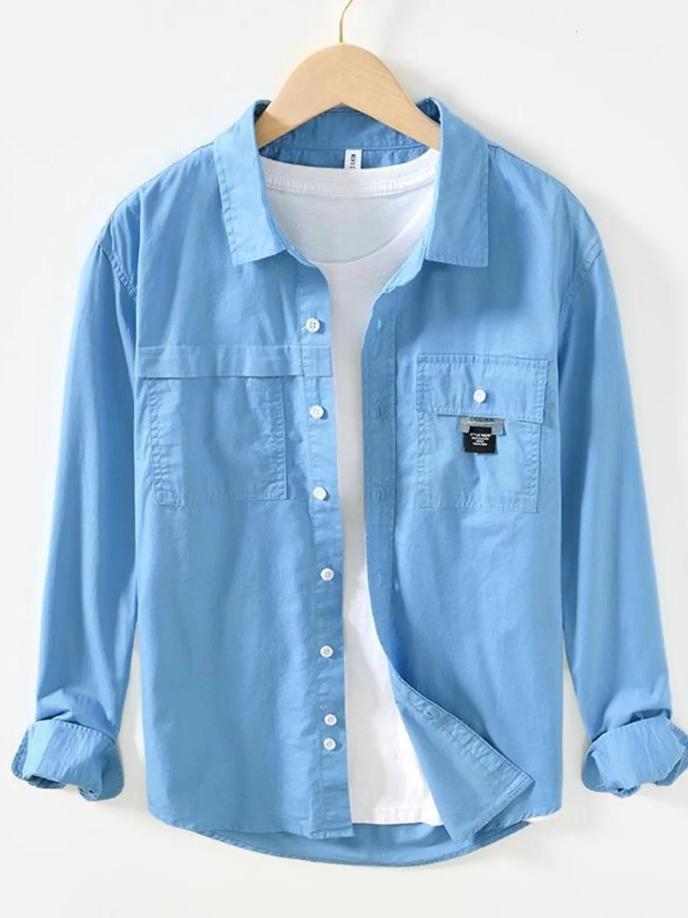 Men's Long Sleeve Button - Up Shirt – 100% Cotton - My Wear Clothing Co