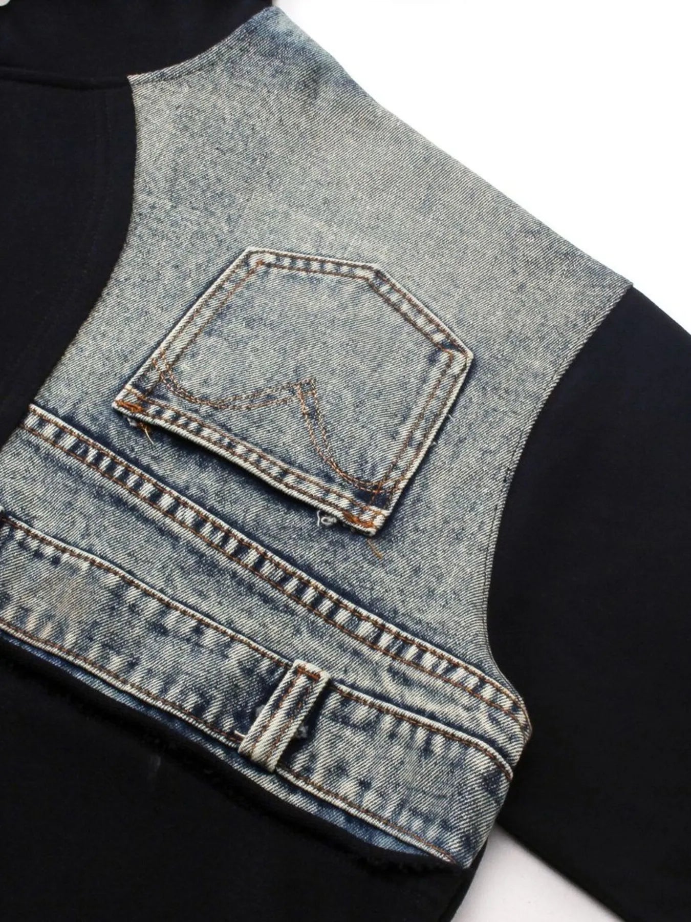 Men's Long Sleeve Patchwork Hoodie - My Wear Clothing Co