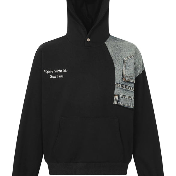 Men's Long Sleeve Patchwork Hoodie - My Wear Clothing Co