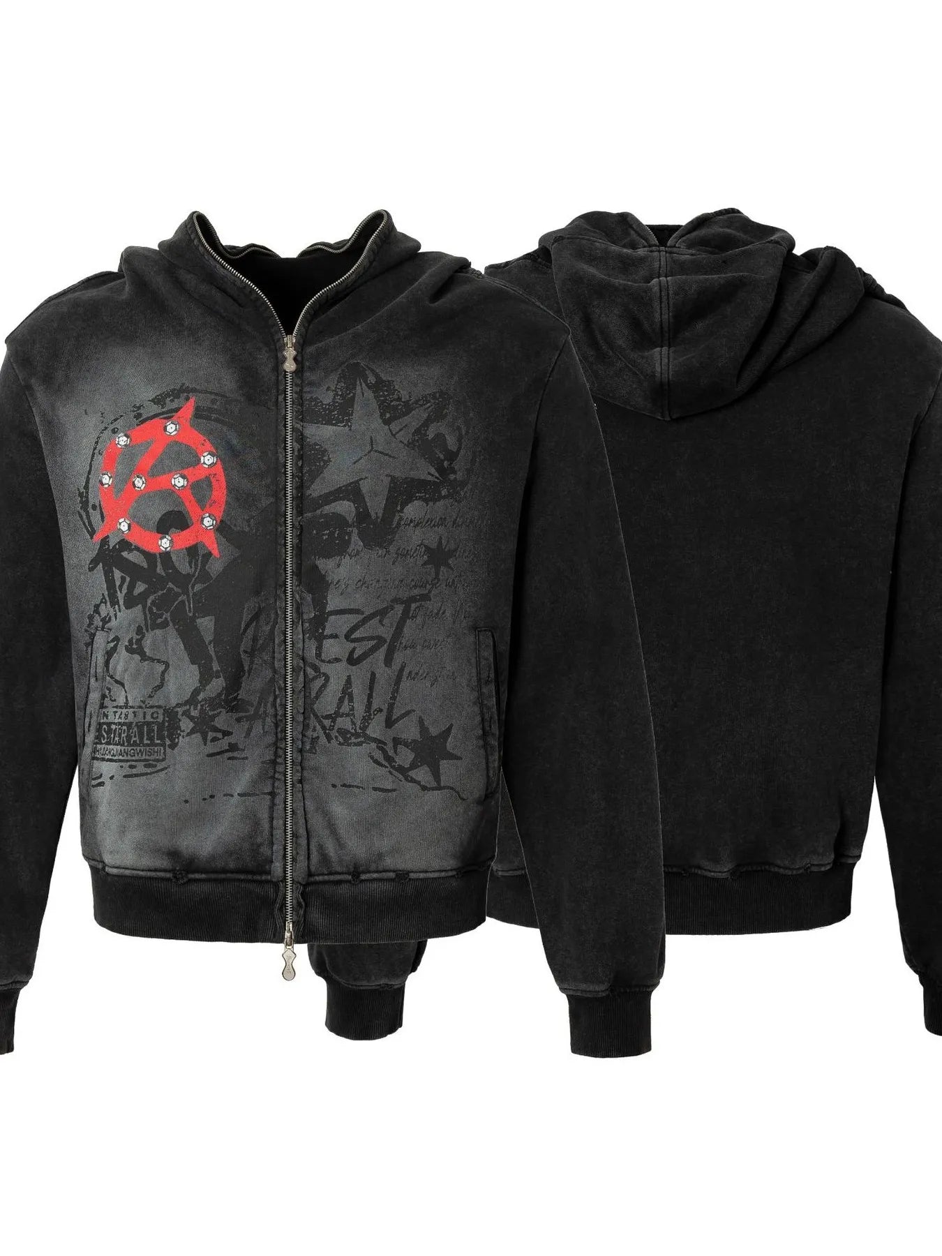 Men's Long Sleeve Zip - Up Hoodie - My Wear Clothing Co