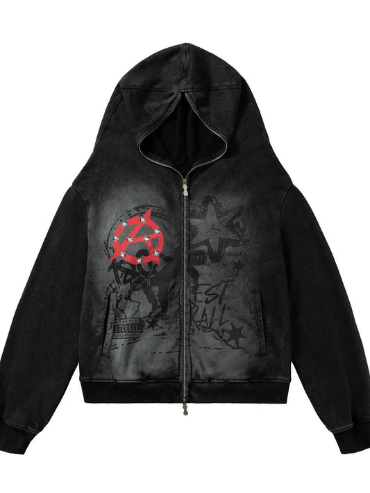 Men's Long Sleeve Zip - Up Hoodie - My Wear Clothing Co