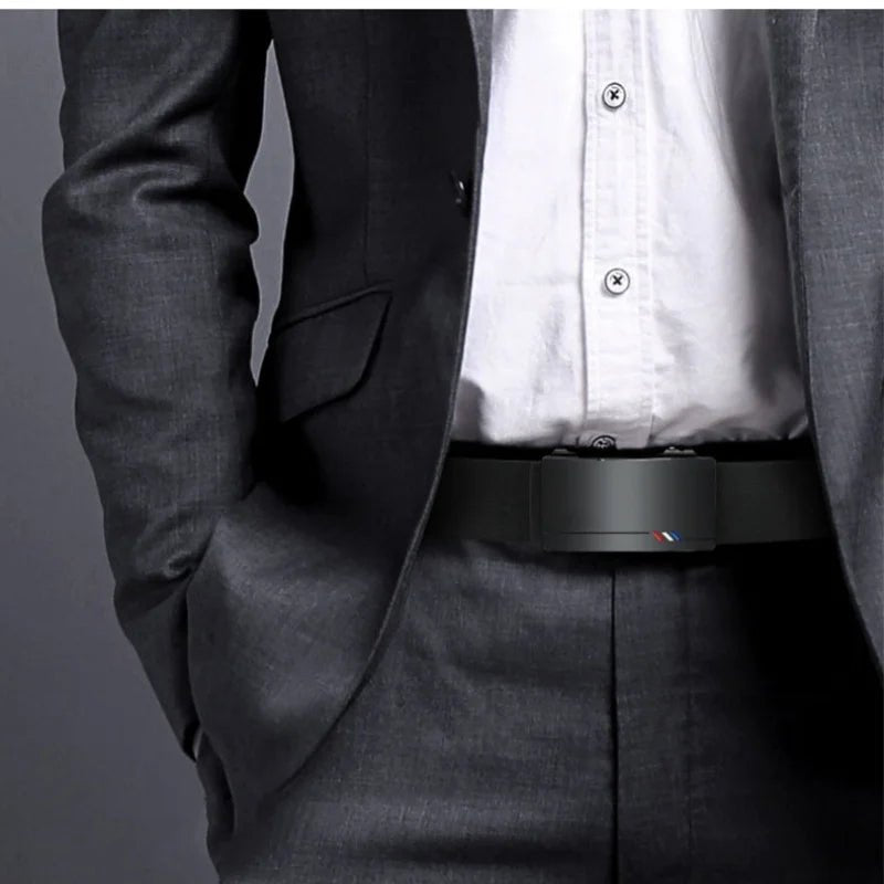 Men's Luxury Leather Belt with Automatic Buckle – Fashion Meets Function - My Wear Clothing Co