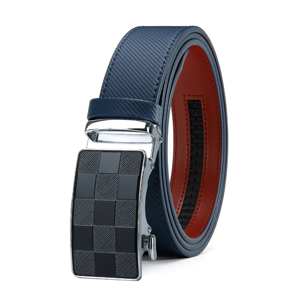 Men's Luxury Leather Belt with Metal Automatic Buckle - My Wear - My Wear Clothing Co