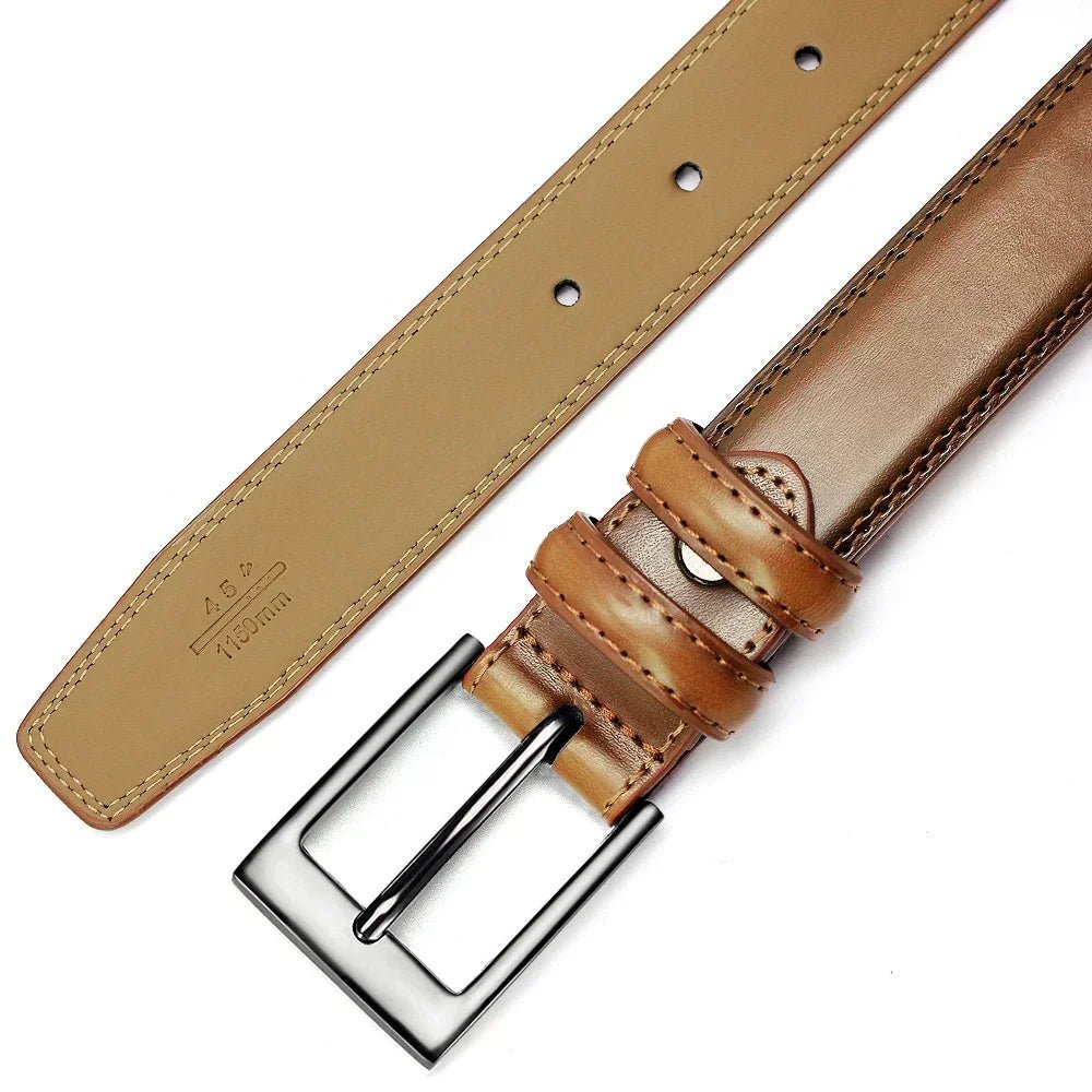 Men's Luxury PU Leather Belt – Business and Western Style - My Wear Clothing Co