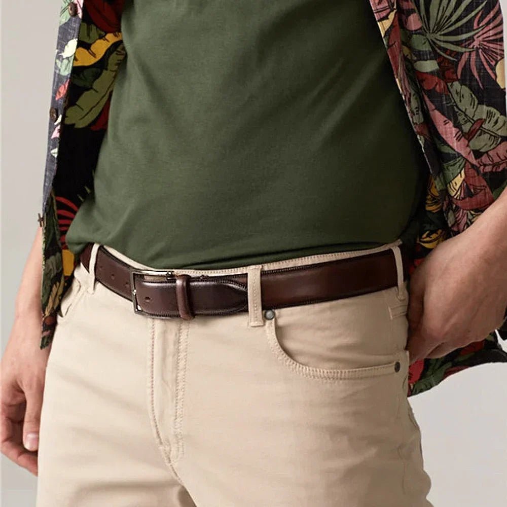 Men's Luxury PU Leather Belt – Business and Western Style - My Wear Clothing Co