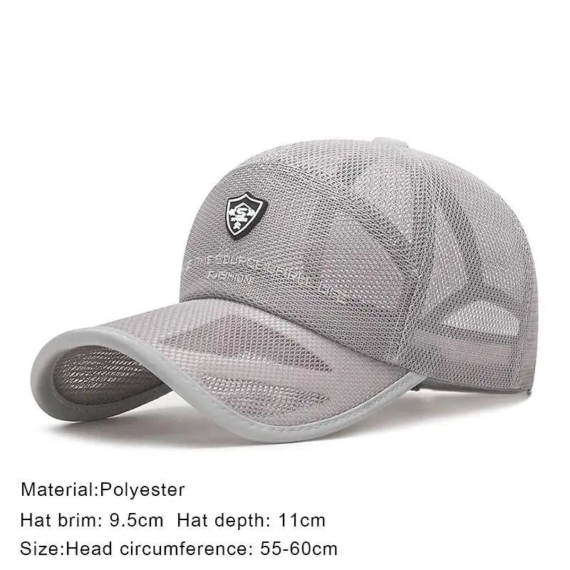 Men's Mesh Quick - Dry Baseball Cap – Lightweight Comfort for the Outdoors - My Wear Clothing Co
