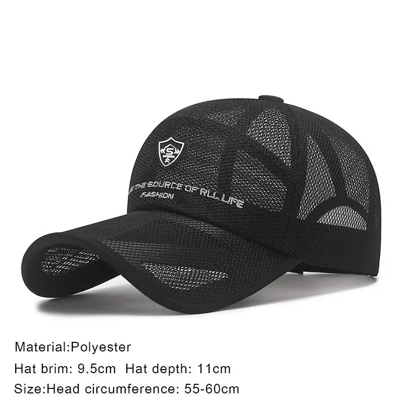 Men's Mesh Quick - Dry Baseball Cap – Lightweight Comfort for the Outdoors - My Wear Clothing Co