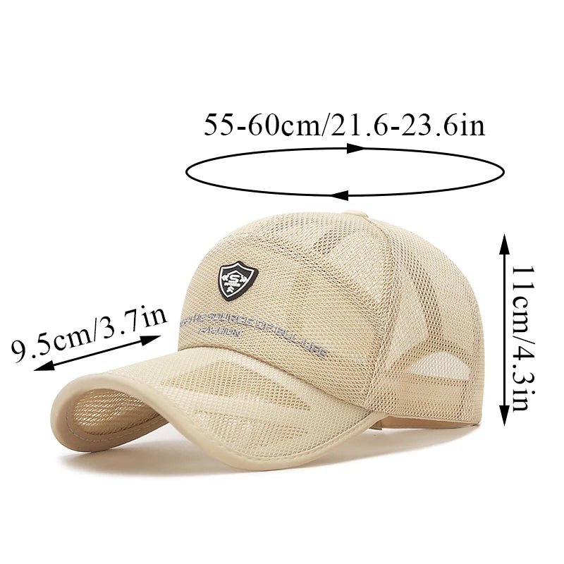 Men's Mesh Quick - Dry Baseball Cap – Lightweight Comfort for the Outdoors - My Wear Clothing Co