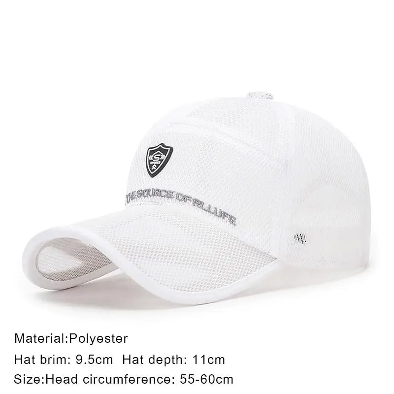 Men's Mesh Quick - Dry Baseball Cap – Lightweight Comfort for the Outdoors - My Wear Clothing Co