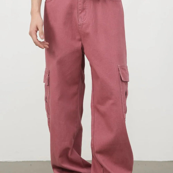Men's Mid Rise Jeans with Cargo Pockets - My Wear Clothing Co