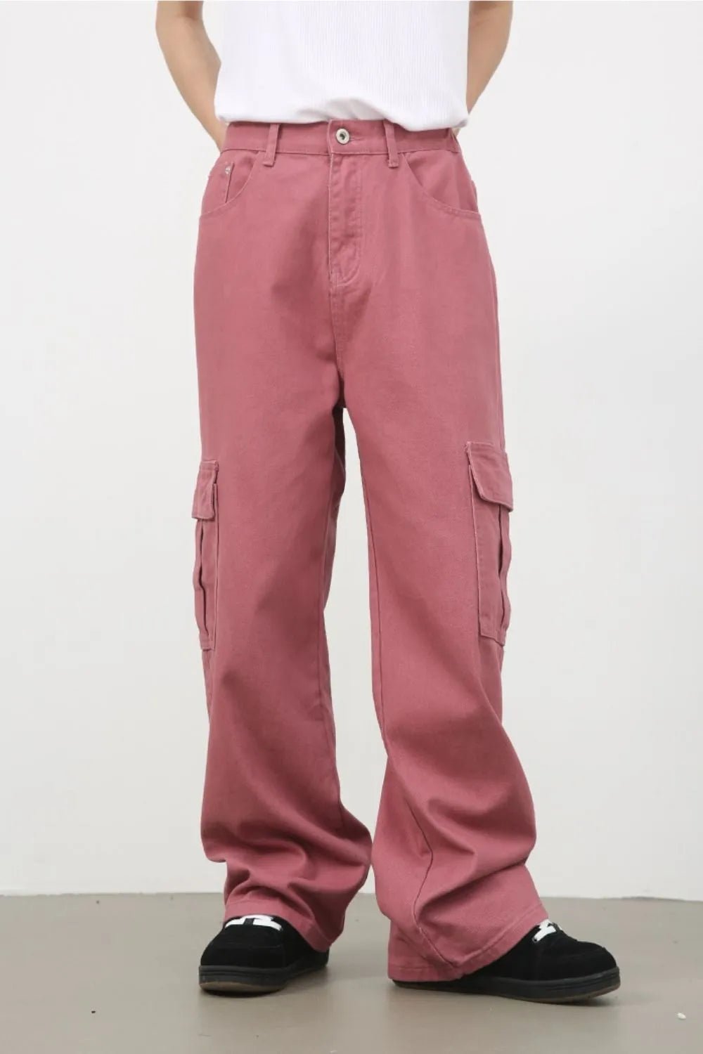 Men's Mid Rise Jeans with Cargo Pockets - My Wear Clothing Co