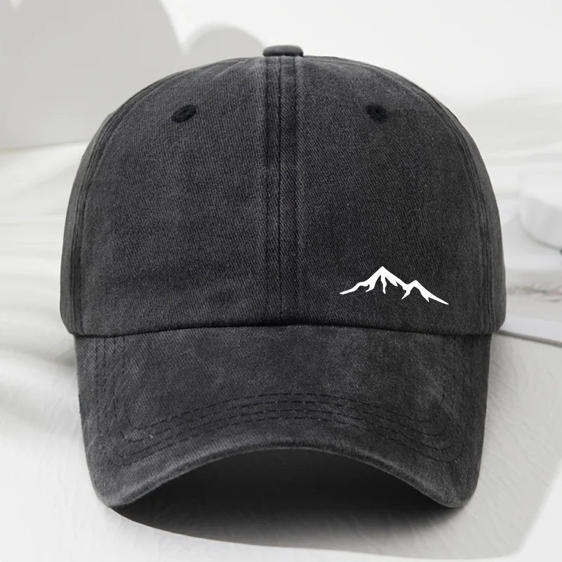Men's Mountain Print Baseball Cap – Outdoor Style with All - Season Sun Protection - My Wear Clothing Co