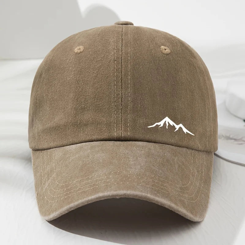Men's Mountain Print Baseball Cap – Outdoor Style with All - Season Sun Protection - My Wear Clothing Co