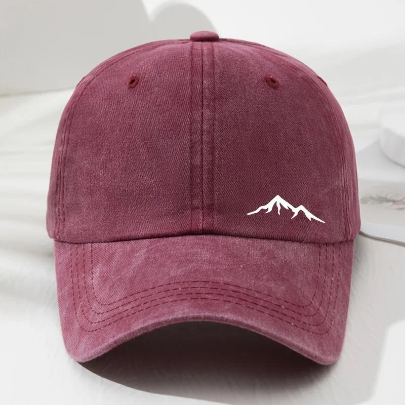 Men's Mountain Print Baseball Cap – Outdoor Style with All - Season Sun Protection - My Wear Clothing Co