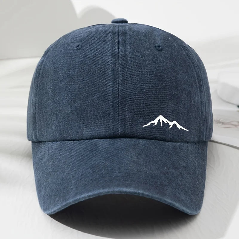 Men's Mountain Print Baseball Cap – Outdoor Style with All - Season Sun Protection - My Wear Clothing Co