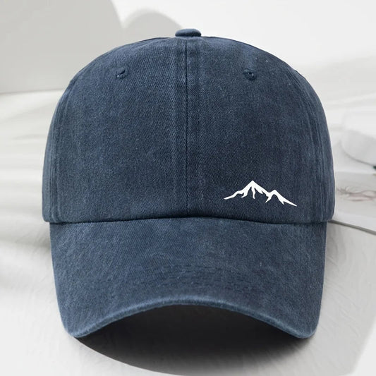 Men's Mountain Print Baseball Cap – Outdoor Style with All - Season Sun Protection - My Wear Clothing Co