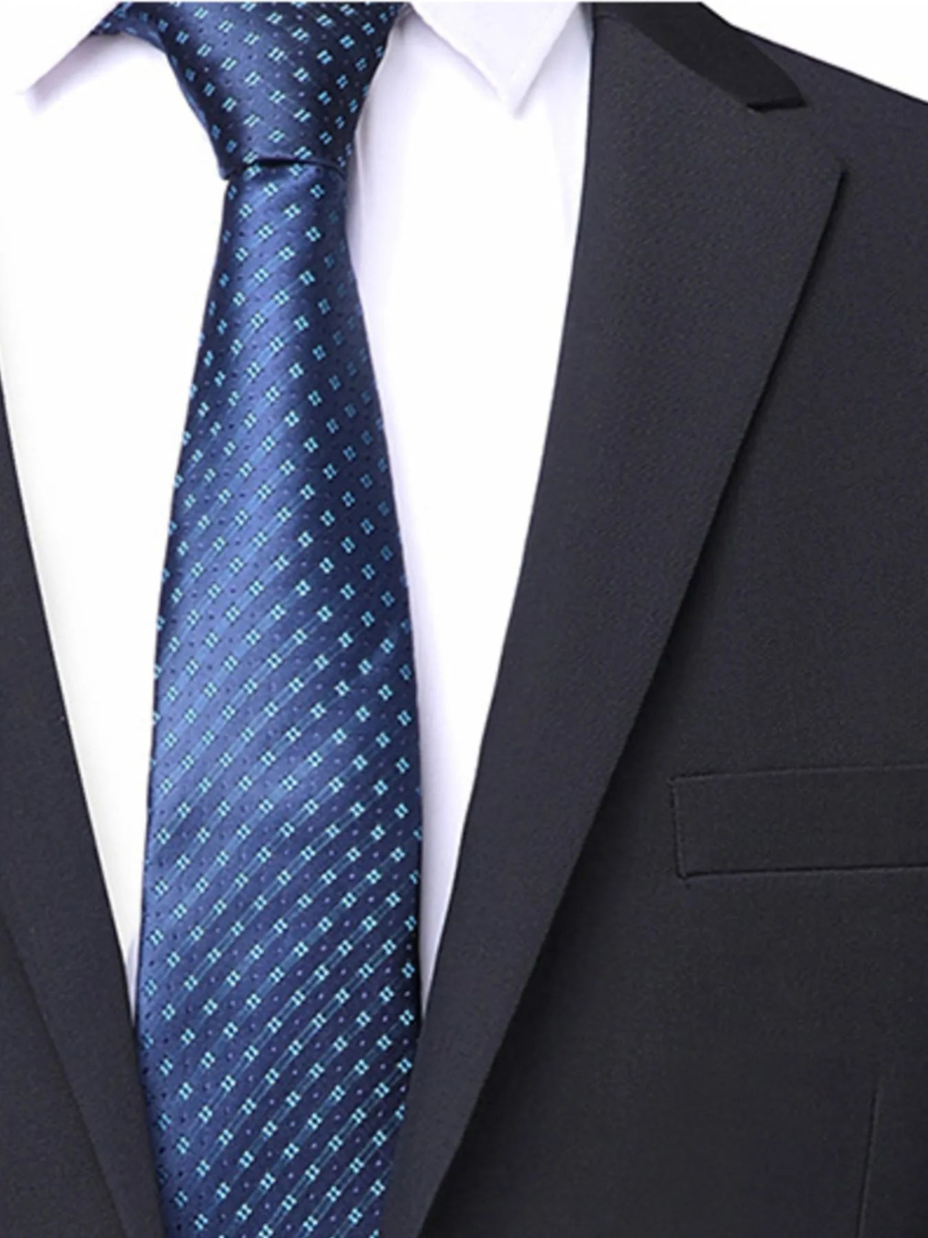 Men’s Navy Lapel Collar Blazer & Pants Suit Set – My Wear - My Wear Clothing Co