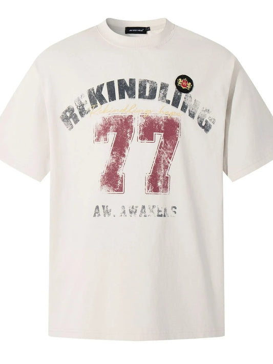 Men’s Number 77 Oversized T-Shirt – My Wear Washed in attitude. Built for comfort. - My Wear Clothing Co