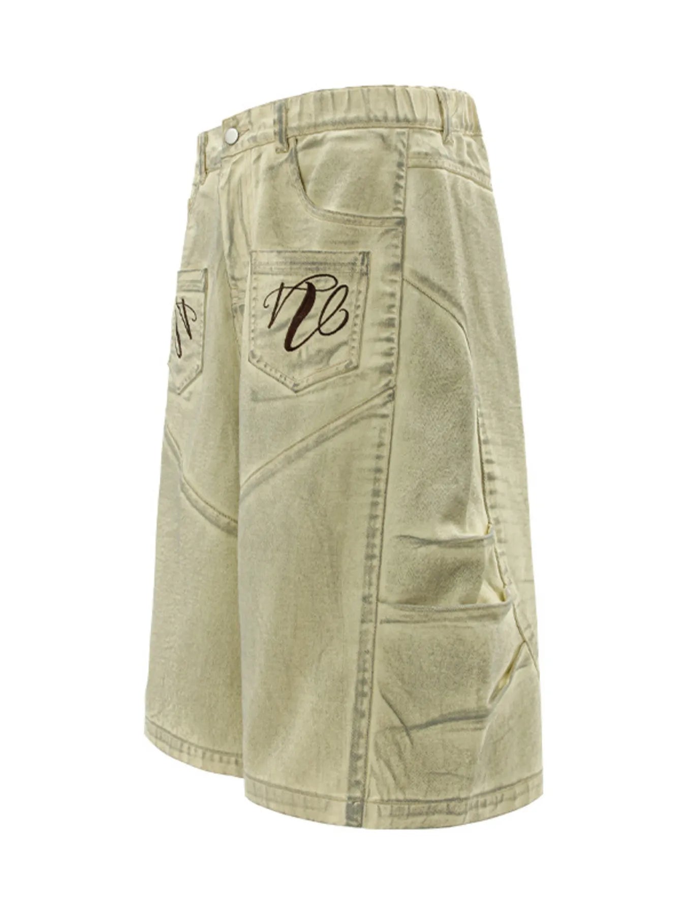 Men's Oversized Cargo Denim Shorts - My Wear Clothing Co