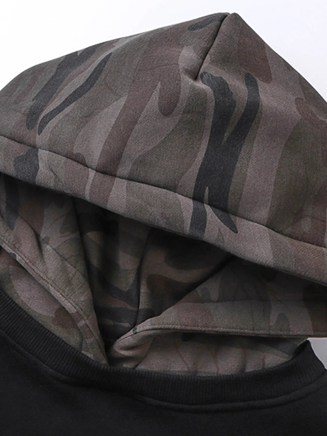 Men's Oversized Number 24 Hoodie with Camo Contrast Sleeves - My Wear Clothing Co