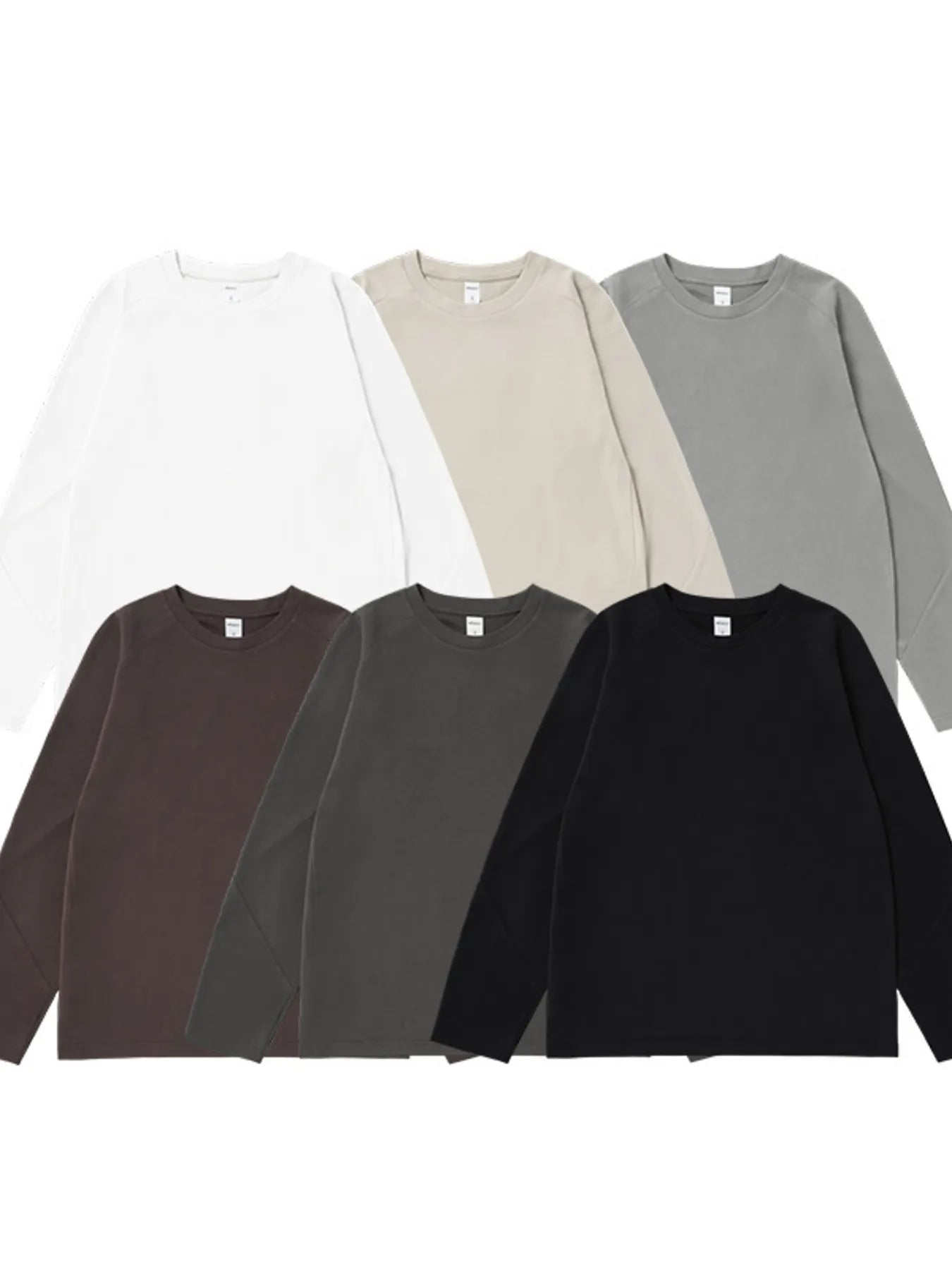 Men's Oversized Round Neck Long Sleeve T-Shirt - My Wear Clothing Co