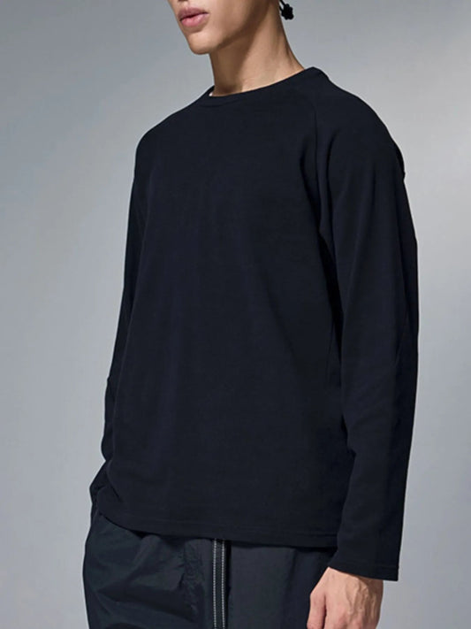 Men's Oversized Round Neck Long Sleeve T-Shirt - My Wear Clothing Co